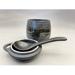 Kop / Sort, Med Lg Og Ske