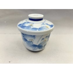 Lille Kop / Hvid, Bl Blomster Med Lg