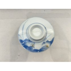 Lille Kop / Hvid, Bl Blomster Med Lg