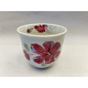 Kop / Hvid, Pink Blomst