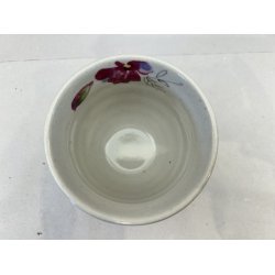 Kop / Hvid, Pink Blomst