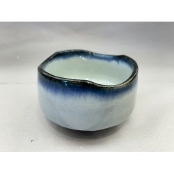 Matcha Kop / Hvid, Bl Kant