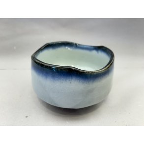 Matcha Kop / Hvid, Bl Kant