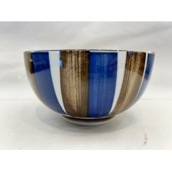 Ramen Skl / Hvid, Bl Og Brune Striber