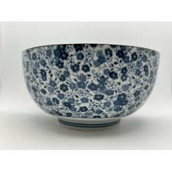 Ramen skl / Hvid, Bl Sm Blomster