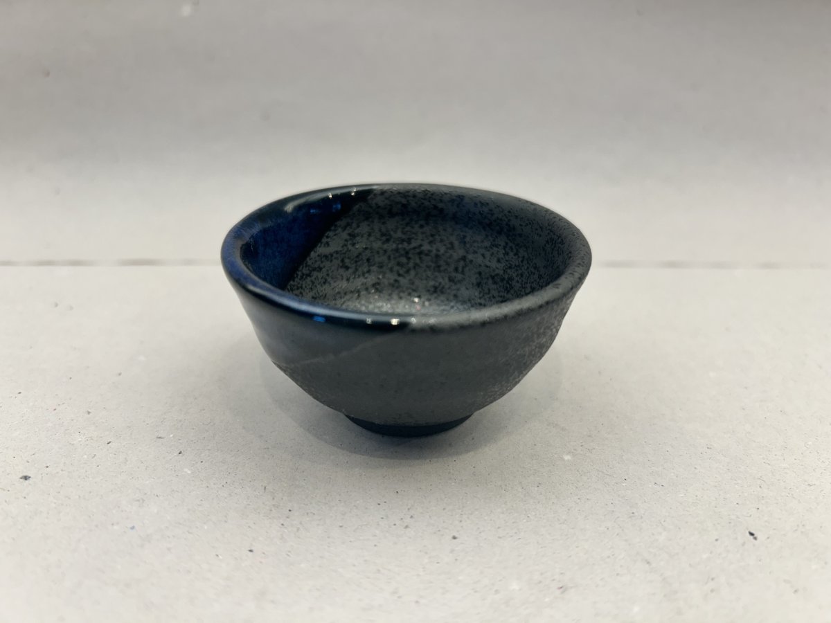 Sakekop / Sort, Blå Prik - Sakekander & -Kopper - www.japanshoppen.dk