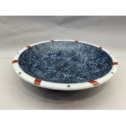 Skl / Mrkebl, Hvid Og Rd Kant