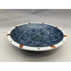 Skl / Mrkebl, Hvid Og Rd Kant