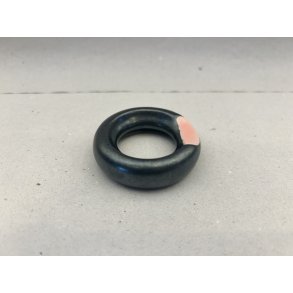 Spisepindeholder / Sort, Ring Med Lyser�d Prik