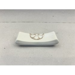 Spisepindeholder / Hvid, Brun Lotusrod