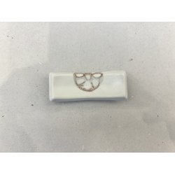 Spisepindeholder / Hvid, Brun Lotusrod