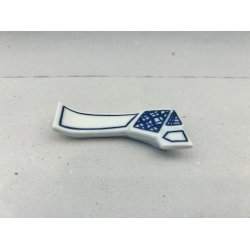 Spisepindeholder / Hvid, Bl Linjer