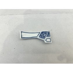 Spisepindeholder / Hvid, Bl Linjer