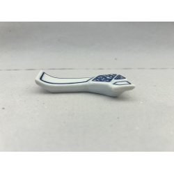 Spisepindeholder / Hvid, Bl Linjer