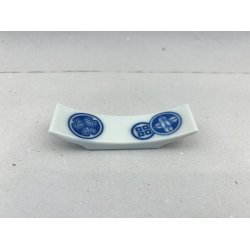 Spisepindeholder / Hvid, Japansk Motiv Cirkel 