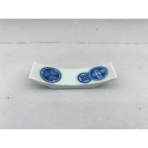 Spisepindeholder / Hvid, Japansk Motiv Cirkel 