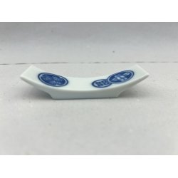 Spisepindeholder / Hvid, Japansk Motiv Cirkel 