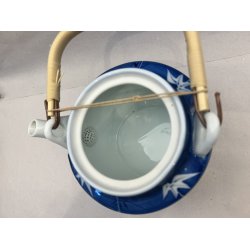 Tekande / Bl, Hvid Bambus