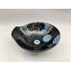 Lille Skl / Sort, Japansk Motiv I Cirkler