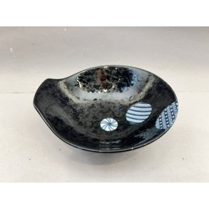 Lille Skl / Sort, Japansk Motiv I Cirkler