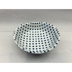 Lille Skl / Hvid, Bl Prikker