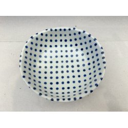 Lille Skl / Hvid, Bl Prikker