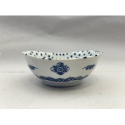 Lille Skl / Hvid, Bl Prikker