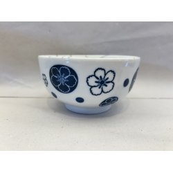 Lille Skl / Hvid, Bl Blomster