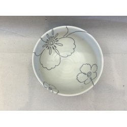 Lille Skl / Hvid, Bl Blomster