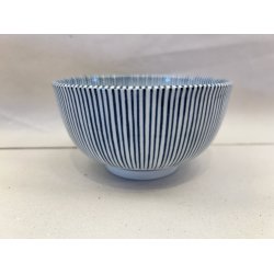 Lille Skl / Hvid, Bl Striber