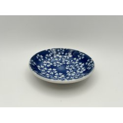 Lille Fad / Bl, Sm Hvide Blomster