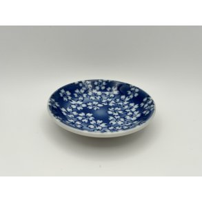 Lille Fad / Bl, Sm Hvide Blomster