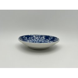 Lille Fad / Bl, Sm Hvide Blomster