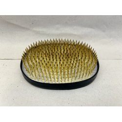 Fakir / Guld, Oval 8,5 cm.