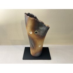 Vase / Orange, Sm Blomster