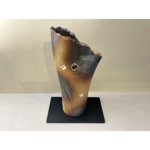 Vase / Orange, Sm� Blomster