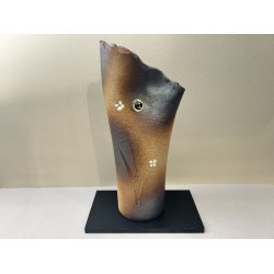 Vase / Orange, Sm Blomster