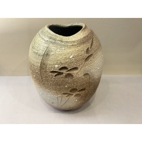 Vase / Brun, Blomster