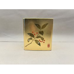 Kuglepindsholder / Guld, B�r Motiv