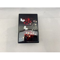 Kort�ske / Sort, Lak Med Sommerfugle