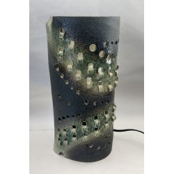 Lampe / Sort, Gr�nne Striber