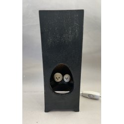 Lampe / Sort, Firkantet Med Ugler