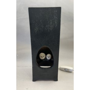 Lampe / Sort, Firkantet Med Ugler