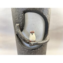 Lampe / Sort, Rund Med En Ugle