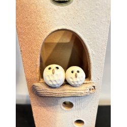 Lampe / Lyserd, Firkantet Med To Ugler