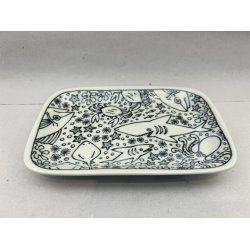 Firkantet Brne Tallerken / Under Vandet