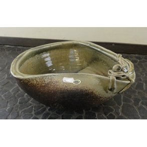 Ikebana Sk�l / Brun, Gr�n Fr�