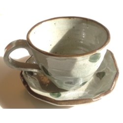 Kop / Grn, Hvid Blomst