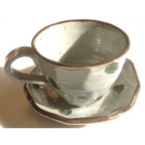 Kop / Grn, Hvid Blomst