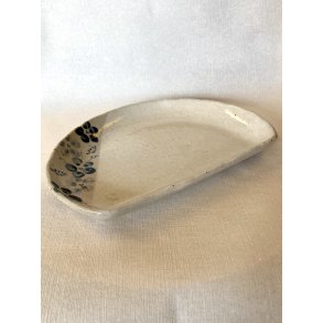 Fad / Hvid, Sm Bl Blomster 